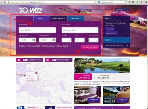 Wizz Air - návod k rezervaci letenky