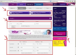 Wizz Air - návod na rezervaci letenky