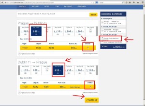 ryanair rezervace návod