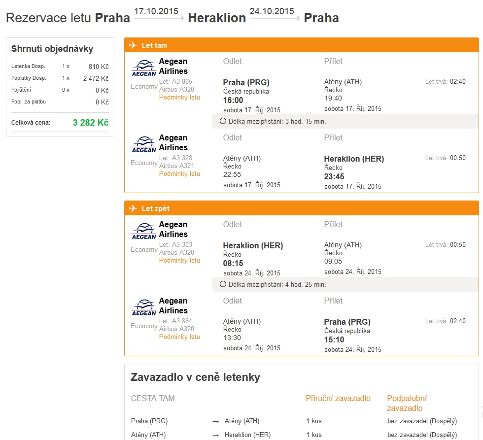 praha - heraklion