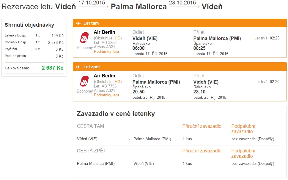 letenky mallorca