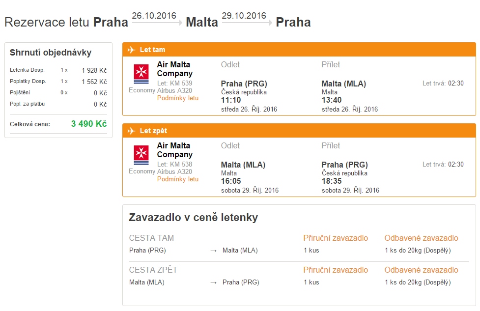 Praha - Malta