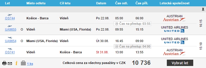 košice - miami