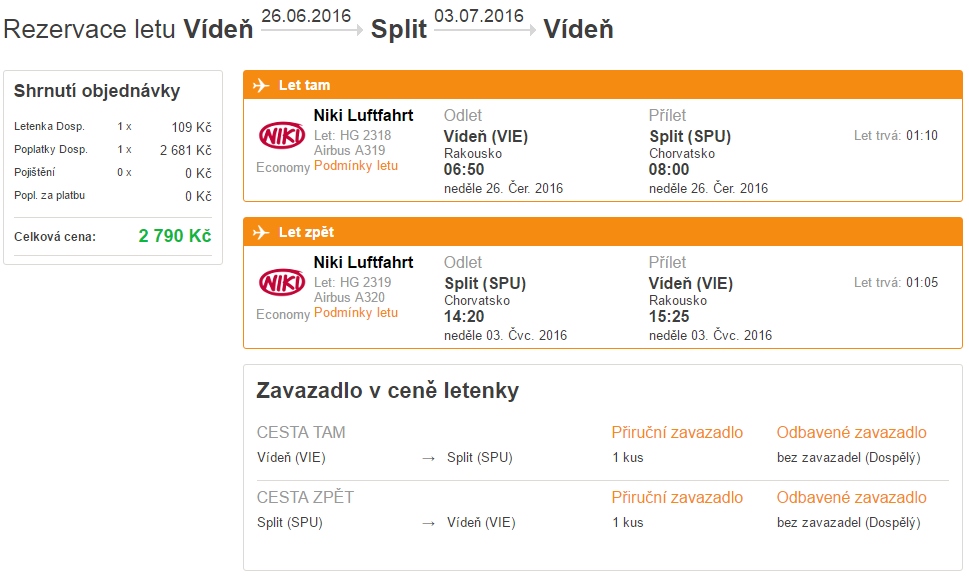split letecky s flyniki