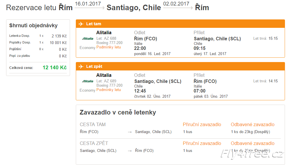 chile levná letenka