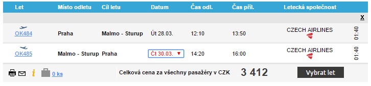 malmo z PRG